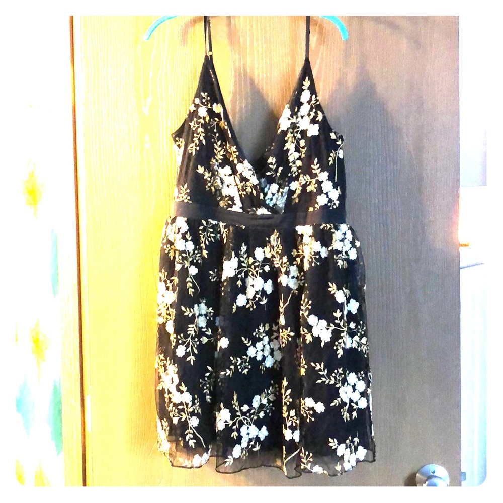 Embroidered Fit and Flare Cocktail Dress PriceFIRM
